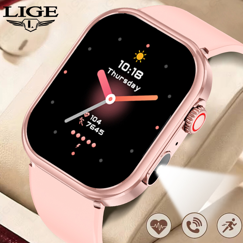 Smartwatch Custom - ساعة ذكية نسائية من LIGE، مناسبة