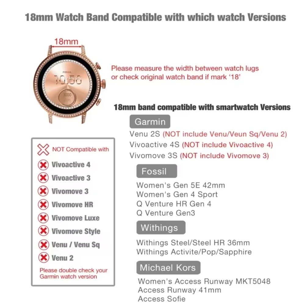 حزام سيليكون بعرض 18 مم لساعة  - مراجعة Titan Smartwatch Accessories وسعره