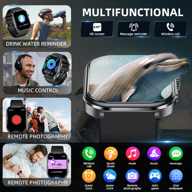 ساعة ذكية نسائية من LIGE، مناس - مراجعة Smartwatch Custom وسعره