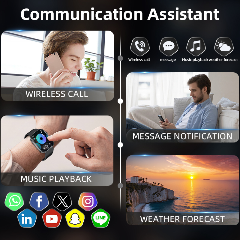 ساعة ذكية نسائية من LIGE، مناس - مراجعة Smartwatch Custom وسعره